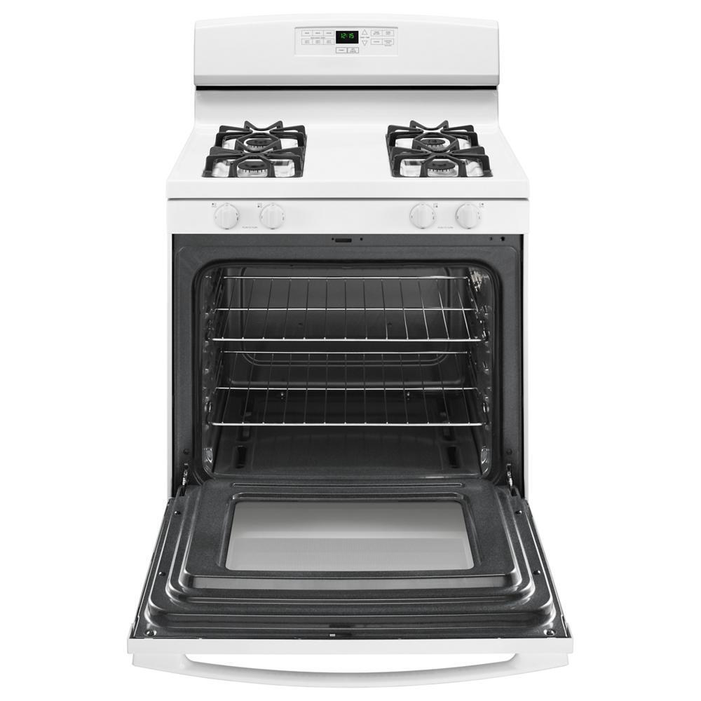 Amana AGR6303MMW 30-Zoll-Gasherd mit Backassistent-Temperaturen