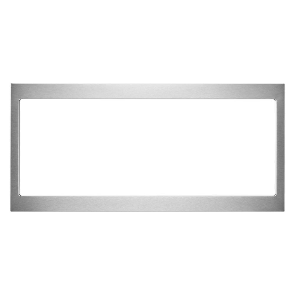 Amana W11451304 Einbau-Mikrowelle mit niedrigem Profil, Standard-Verkleidungssatz, Edelstahl
