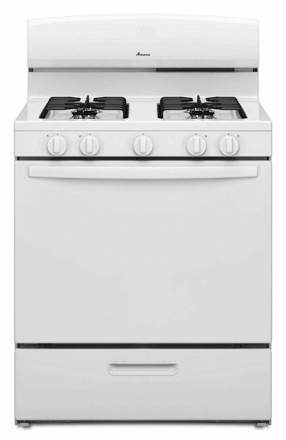 Amana AGR4230BAW 30-Zoll-Gasherd mit leicht zugänglicher Grilltür, Weiß