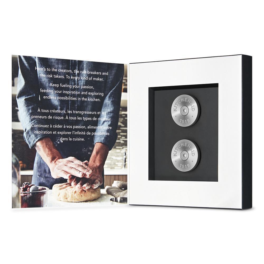 Amana W11368841SI Kitchenaid® Griff-Medaillon-Kit für gewerbliche Herde