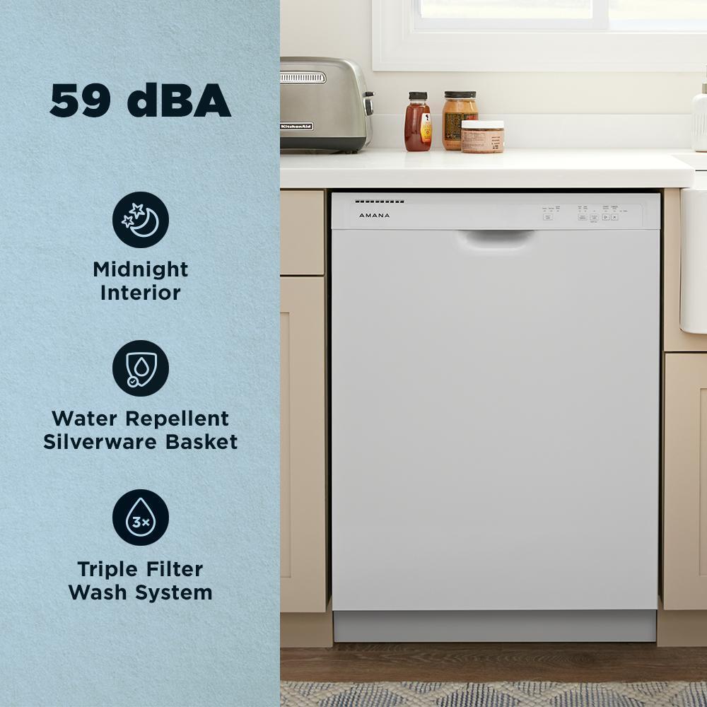 Amana ADFS2524RW Amana® Geschirrspüler mit Mitternachtsinnenraum