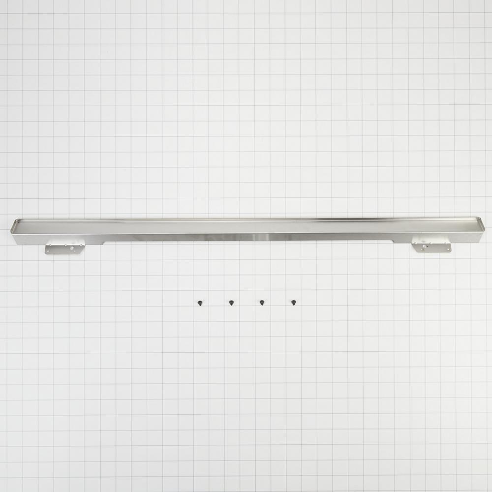 Amana W10727416 30 Wärmeschubladen-Wärmeabweiser, Schwarz/Edelstahl