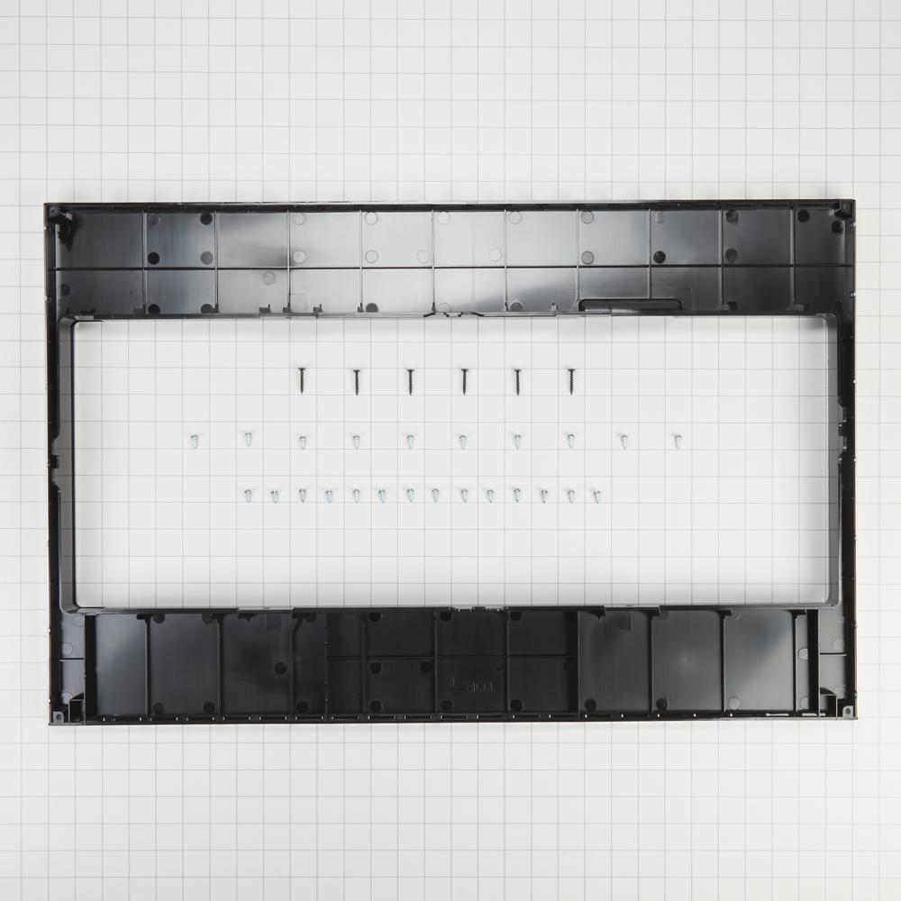 Amana W11451313 Einbau-Mikrowelle mit niedrigem Profil, Standard-Verkleidungsset mit Taschengriff, Edelstahl