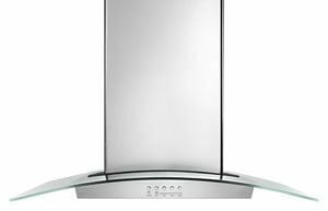 Amana WVW75UC6DS 36 Moderne Dunstabzugshaube zur Wandmontage aus Glas, Edelstahl