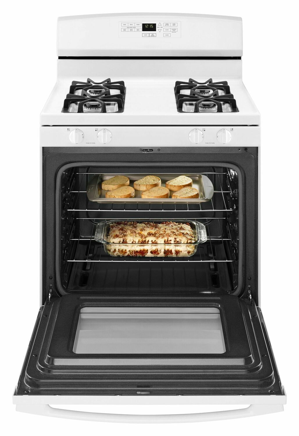 Amana AGR6603SFW 30-Zoll-Gasherd mit Selbstreinigungsoption – Weiß