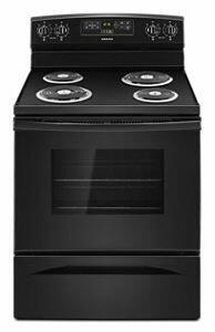 Amana ACR4303MFB 30-Zoll-Elektroherd mit Backassistent-Temperaturen – Schwarz