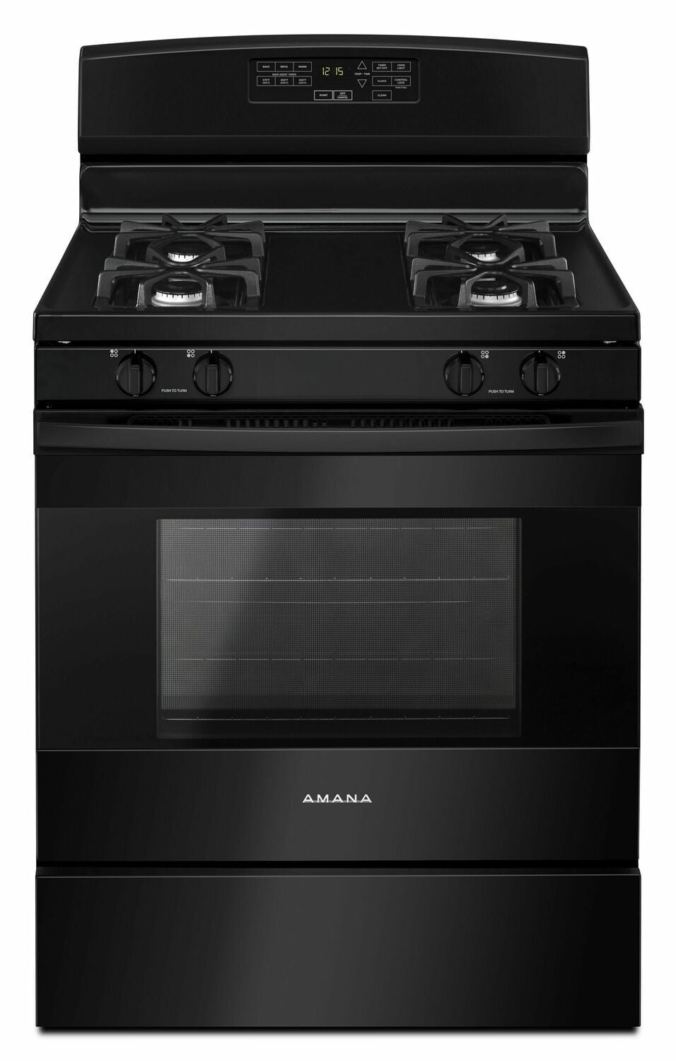Amana AGR6603SFB 30-Zoll-Gasherd mit Selbstreinigungsoption - Schwarz