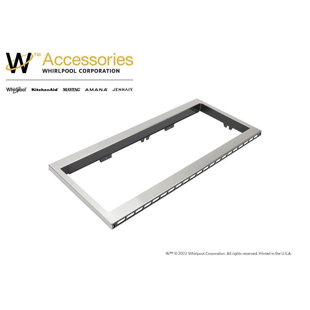 Amana W11451308 Einbau-Mikrowelle mit schmaler Verkleidung, Edelstahl