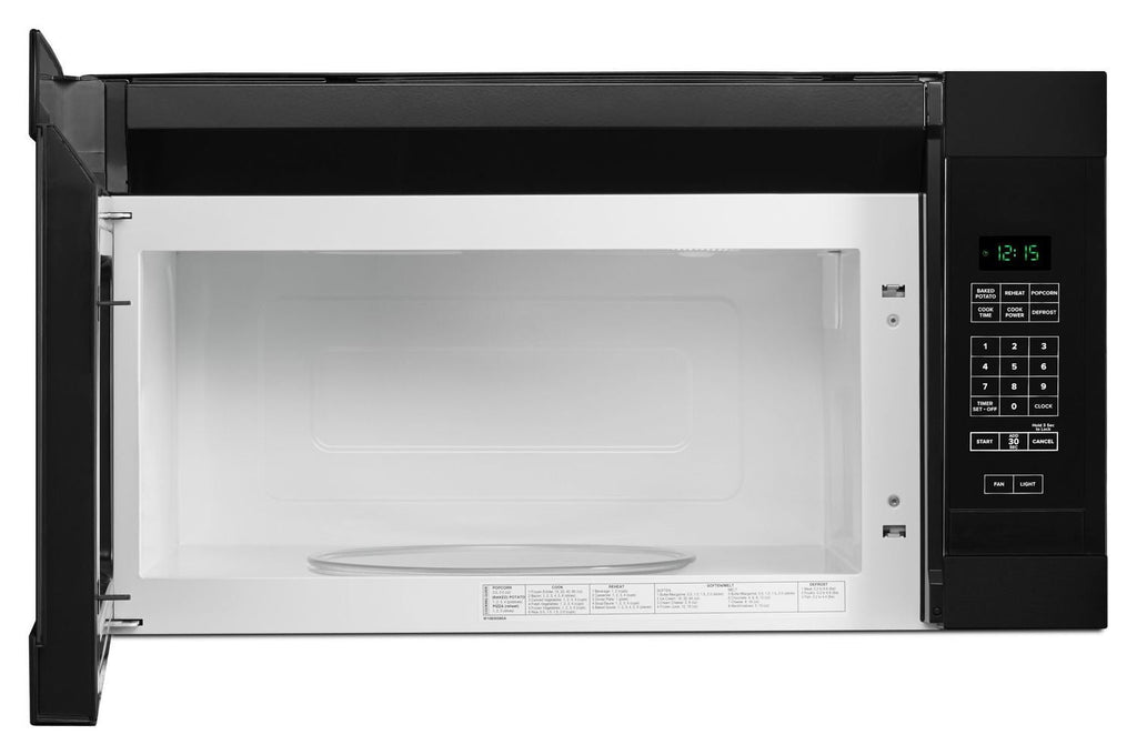 Amana AMV2307PFB 1,6 Kubikfuß Over-The-Range-Mikrowelle mit Add 0:30 Sekunden Schwarz
