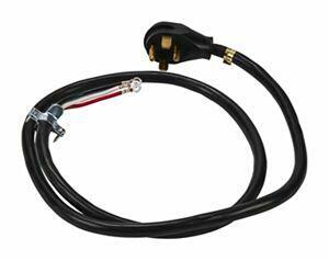 Amana 8171381RC Netzkabel für elektrischen Trockner, Schwarz
