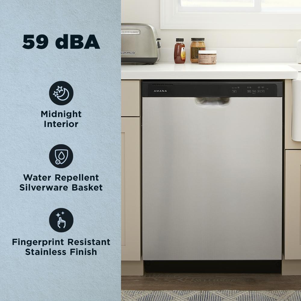 Amana ADFS2524RS Amana® Geschirrspüler mit Mitternachtsinnenraum