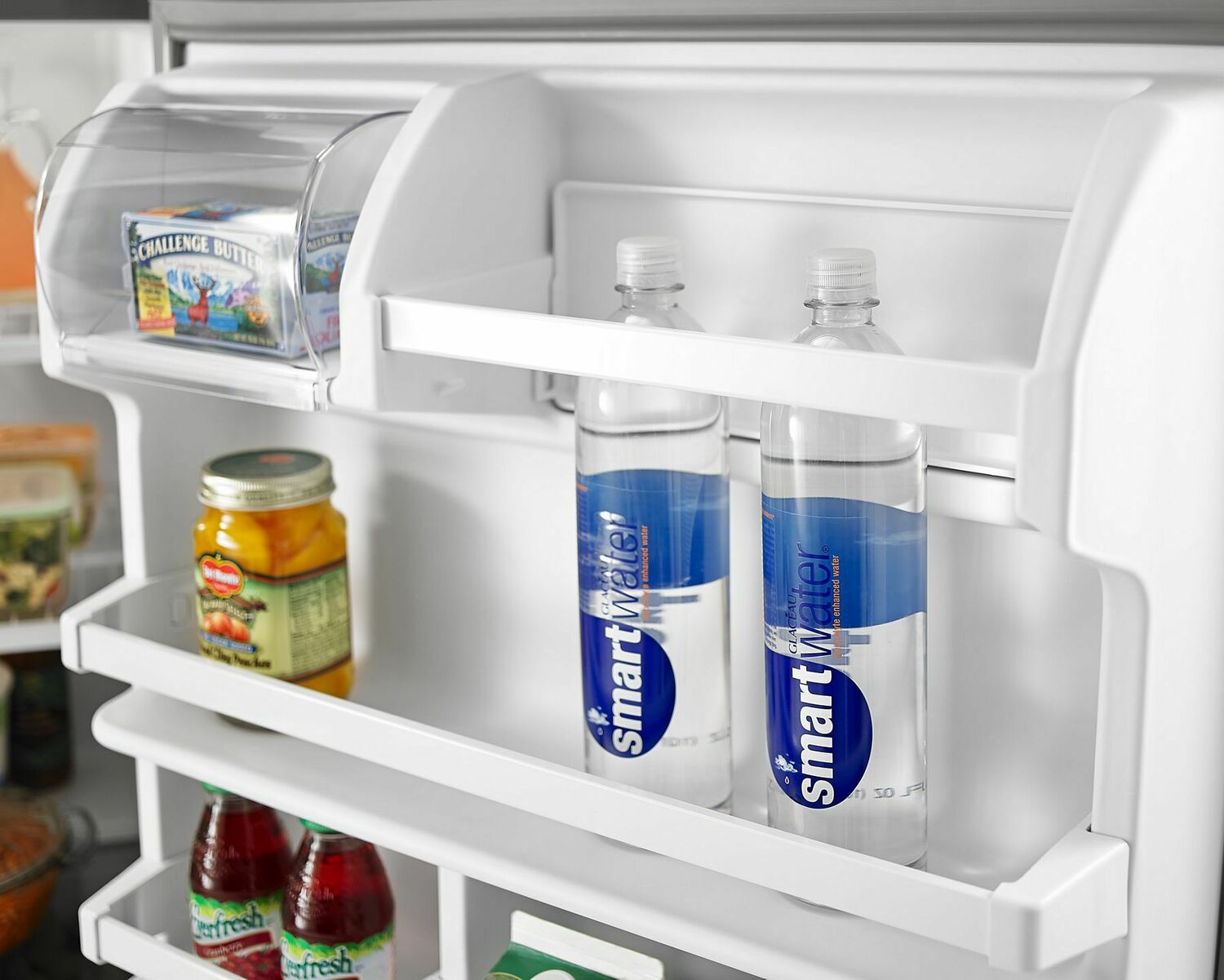 Amana ART308FFDW 30 Zoll breiter Kühlschrank mit Gefrierfach oben und Garden Fresh Gemüsefächern – 18 Kubikfuß – Weiß