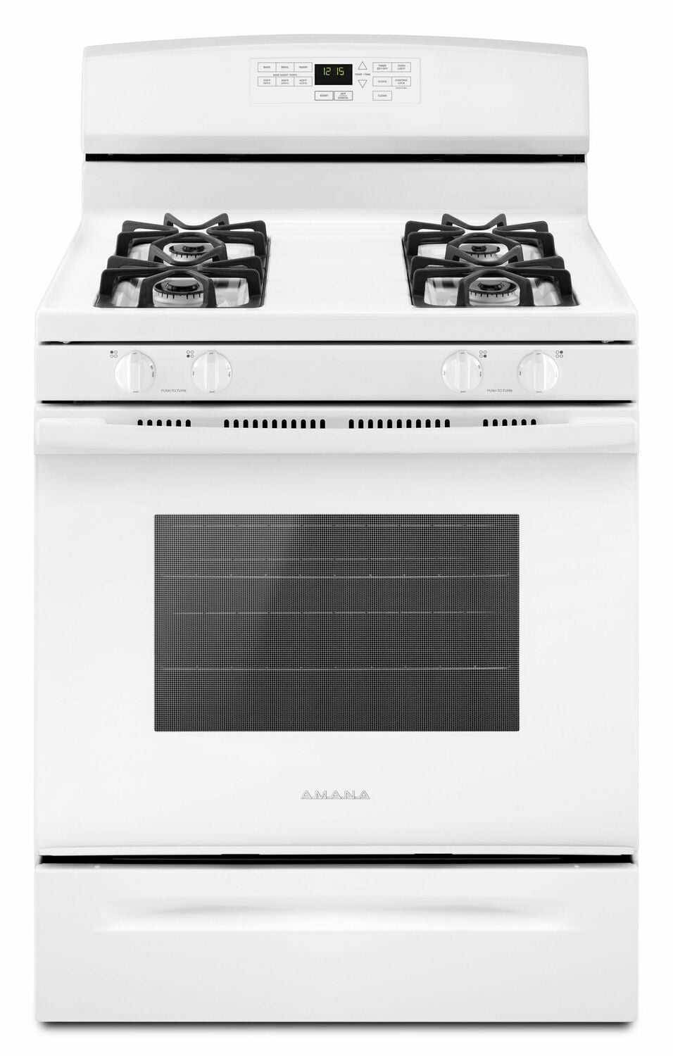 Amana AGR6603SFW 30-Zoll-Gasherd mit Selbstreinigungsoption – Weiß
