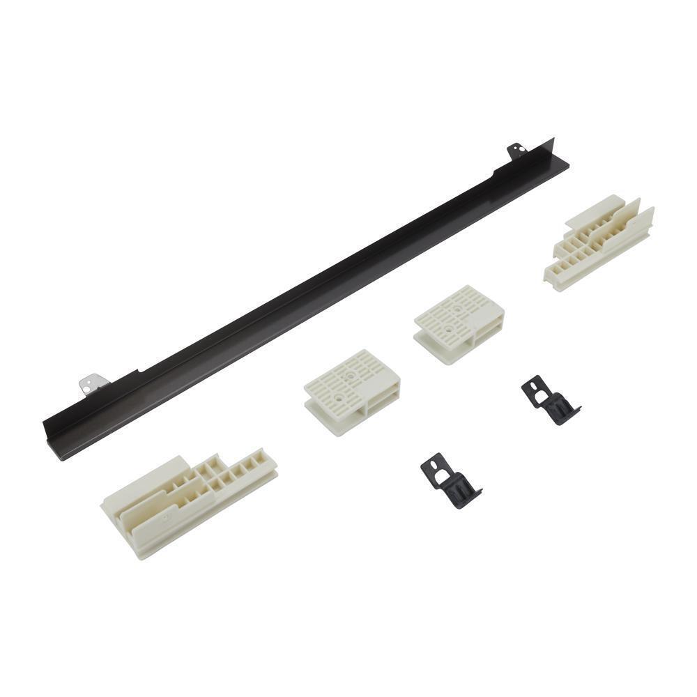 Amana W11173701 27 Kombinations-Wandherd-Einbausatz, Schwarz/Edelstahl