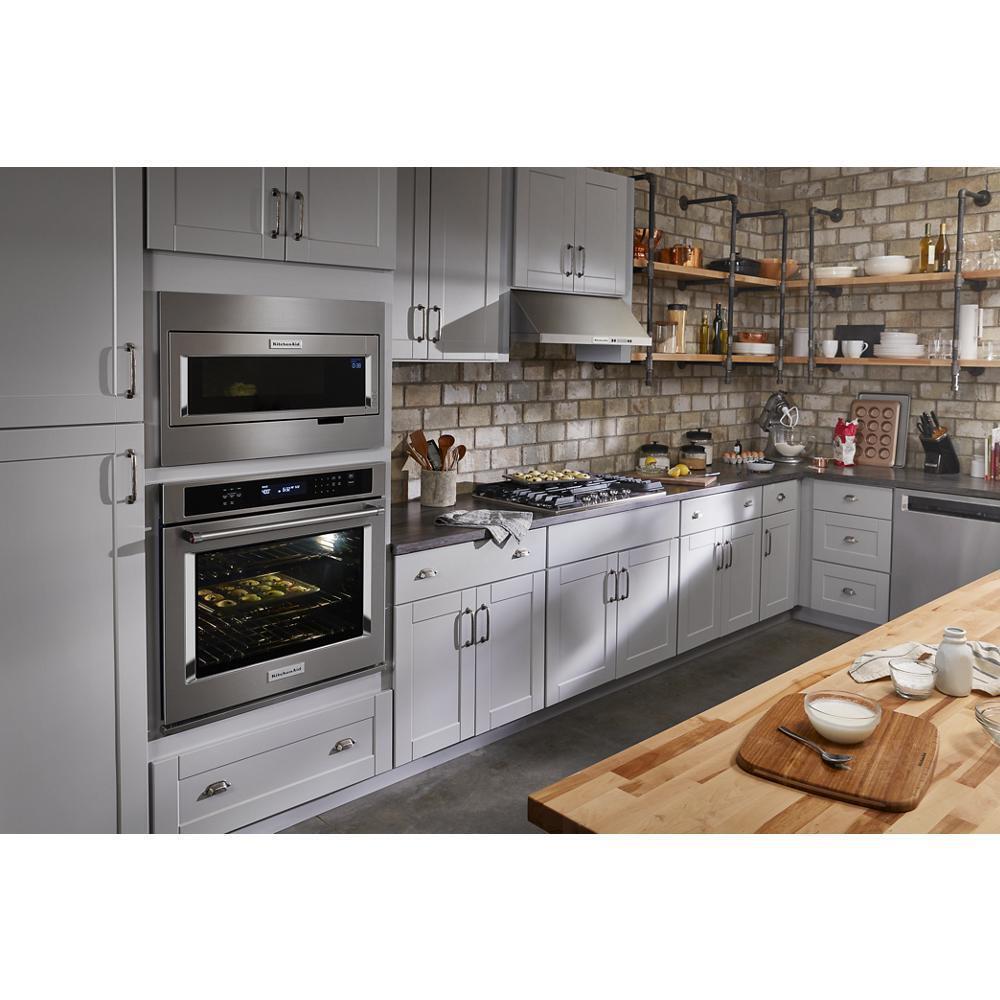 Amana W11451313 Einbau-Mikrowelle mit niedrigem Profil, Standard-Verkleidungsset mit Taschengriff, Edelstahl