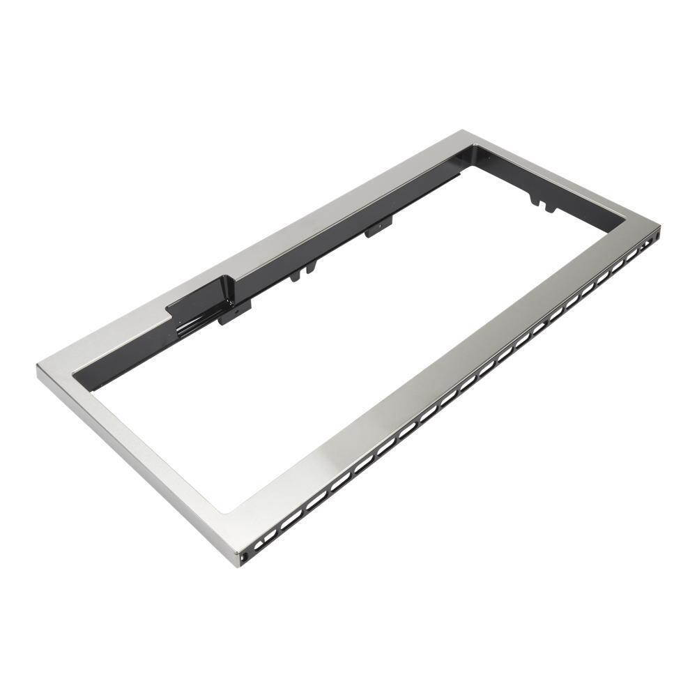 Amana W11451314 Einbau-Mikrowelle mit flachem Profil, schmales Verkleidungsset mit Taschengriff, Edelstahl