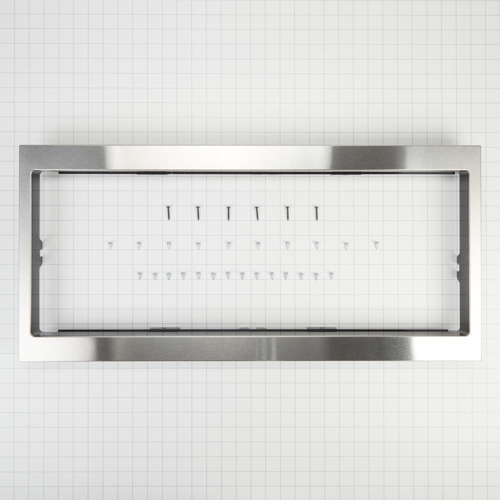 Amana W11451308 Einbau-Mikrowelle mit schmaler Verkleidung, Edelstahl