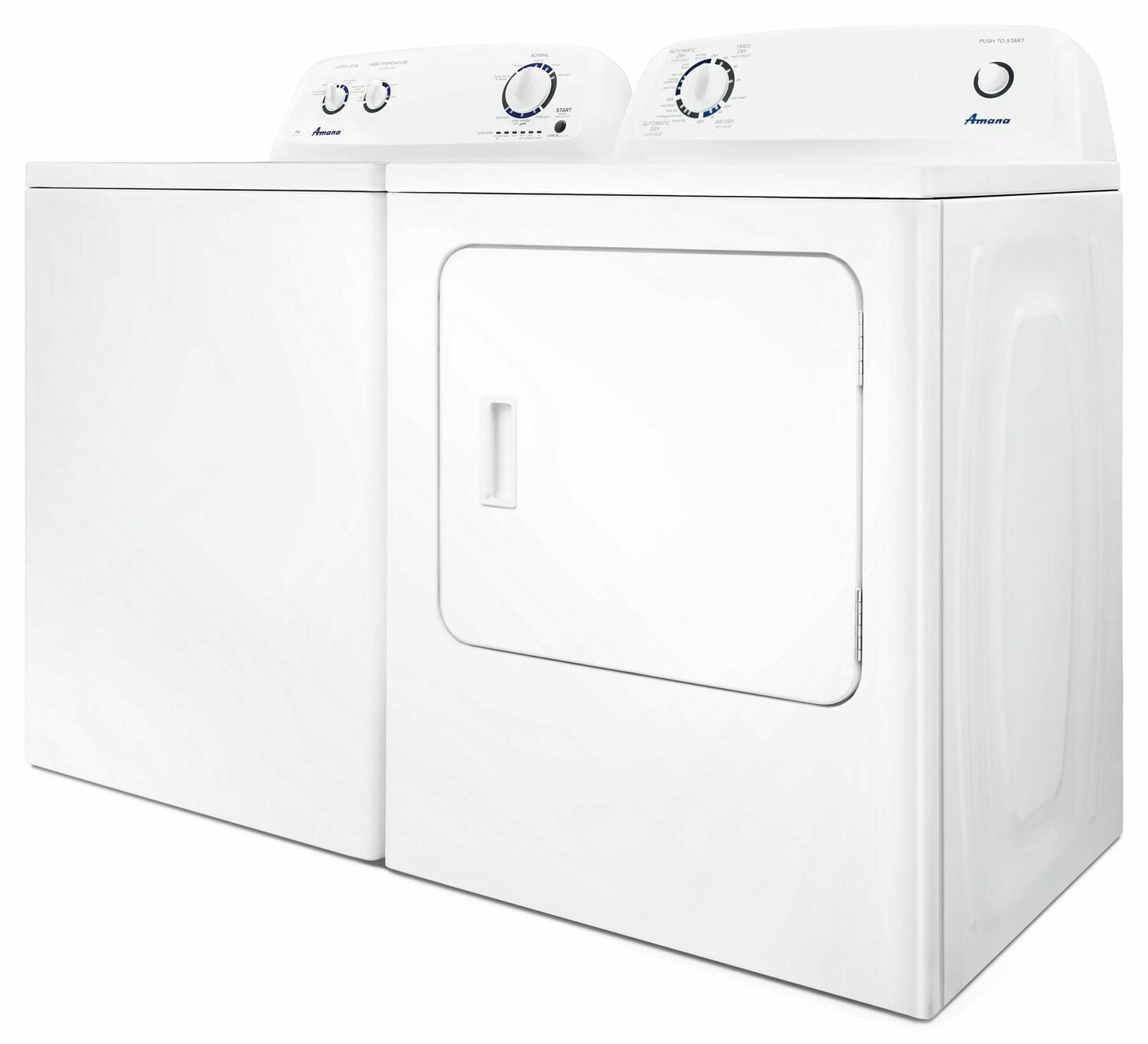Amana NED4655EW Elektrischer Trockner (6,5 Kubikfuß, mit Knitterschutz-Option) – Weiß