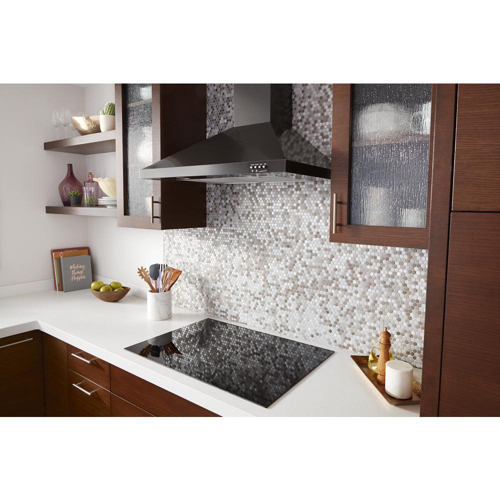 Amana WVW53UC6HV 36 Moderne Dunstabzugshaube aus schwarzem Edelstahl zur Wandmontage