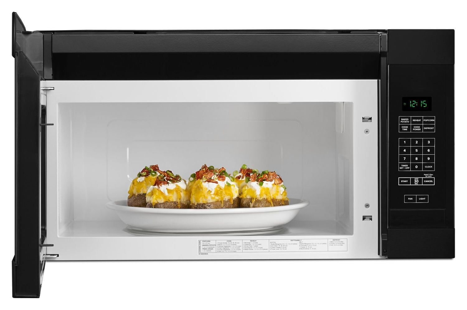 Amana AMV2307PFB 1,6 Kubikfuß Over-The-Range-Mikrowelle mit Add 0:30 Sekunden Schwarz
