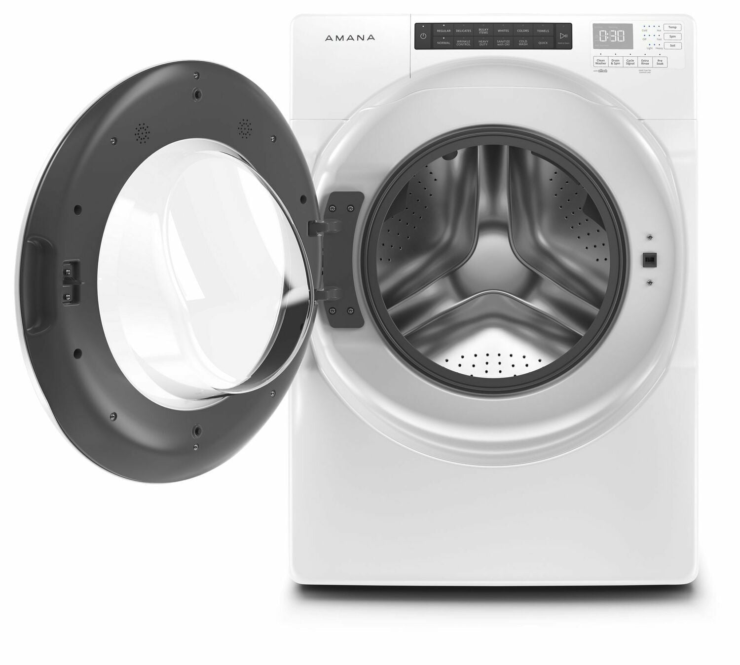 Amana NFW5800HW Frontlader-Waschmaschine mit großem Fassungsvermögen, 4,3 Kubikfuß, Weiß