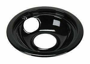 Amana W10290353RW Tropfschale für Elektroherdbrenner, rund, Schwarz