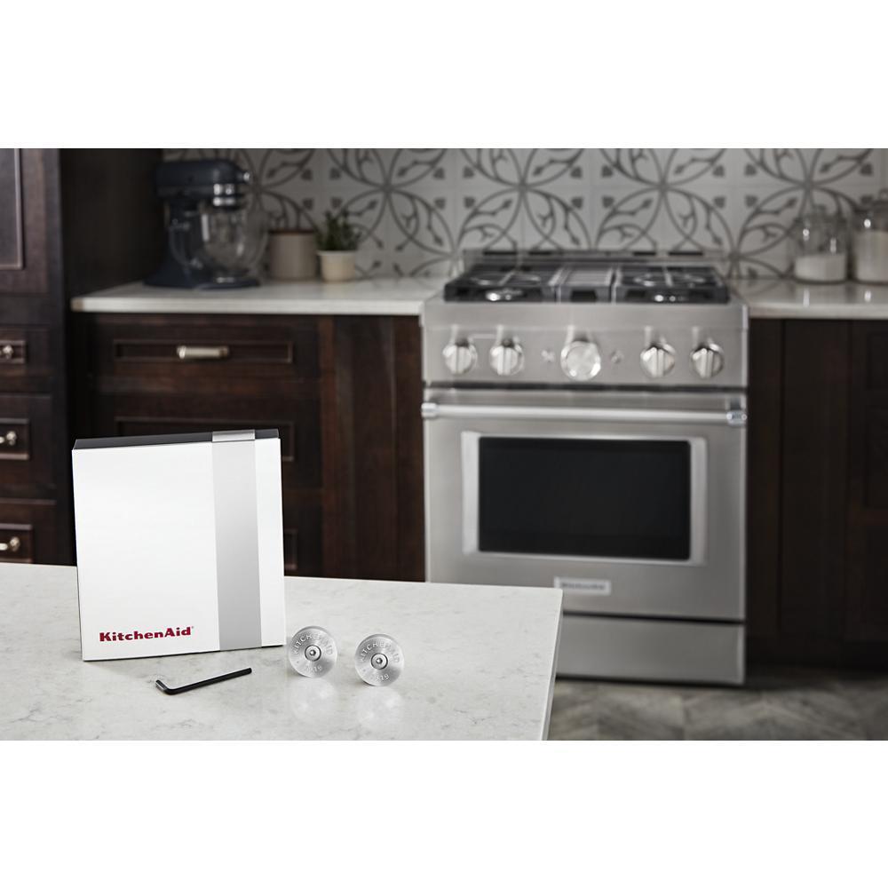 Amana W11368841SI Kitchenaid® Griff-Medaillon-Kit für gewerbliche Herde