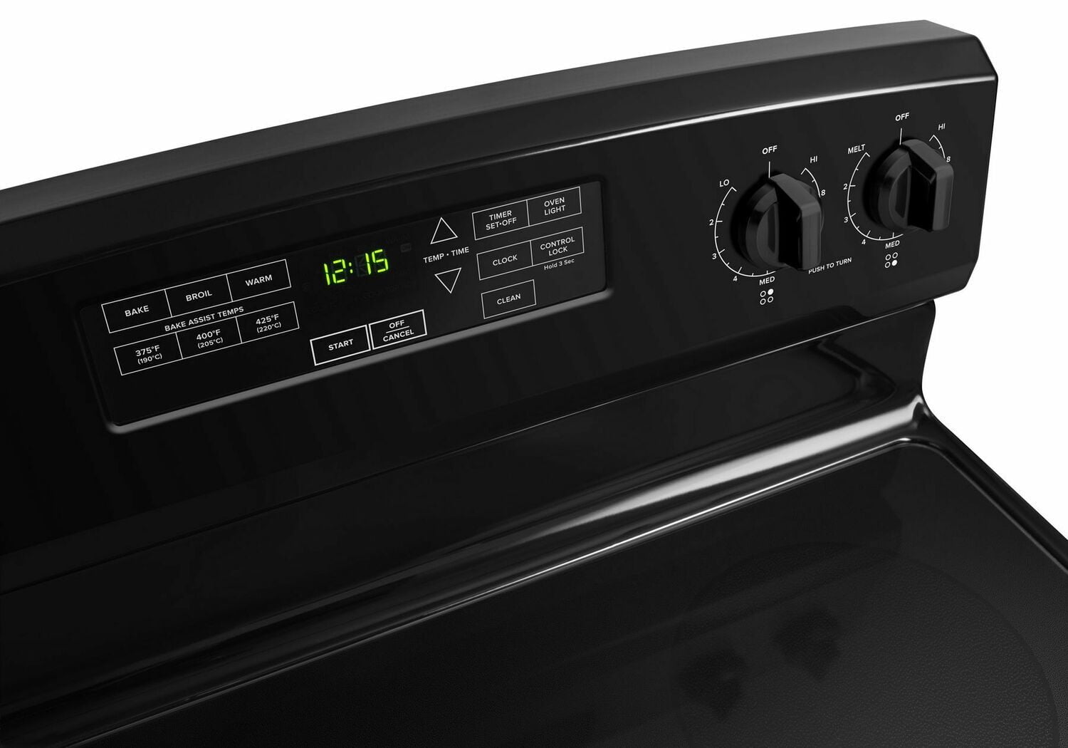 Amana AER6603SFB 30-Zoll-Elektroherd mit Selbstreinigungsoption – Schwarz