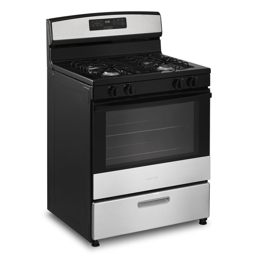 Amana AGR6303MMS 30-Zoll-Gasherd mit Backassistent-Temperaturen