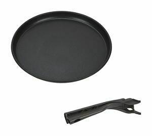 Amana W10187336A Knuspertablett für Mikrowelle, Schwarz