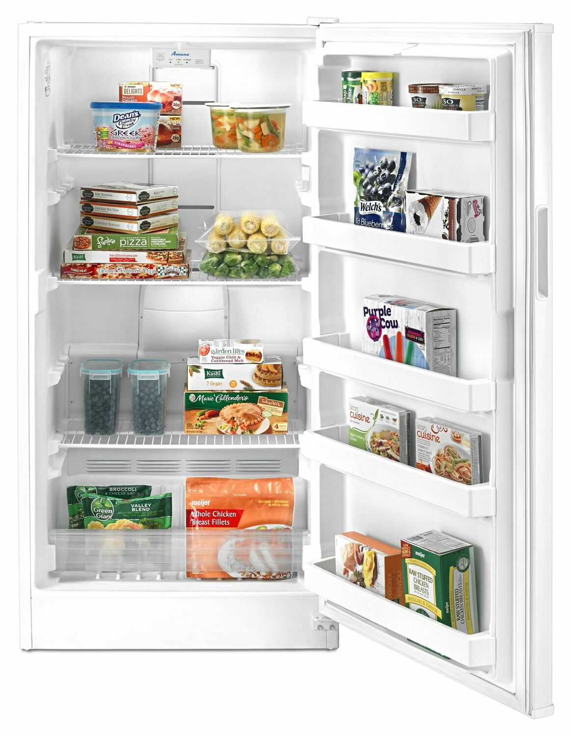 Amana AZF33X16DW Gefrierschrank mit energiesparender Isolierung, 16 Kubikfuß, Weiß