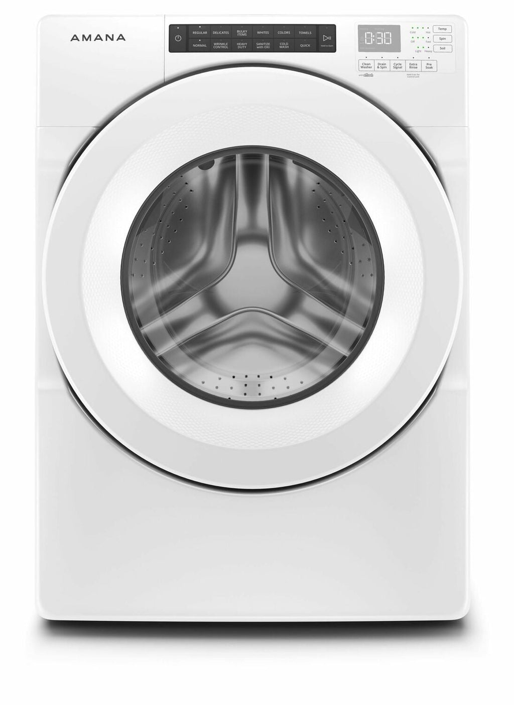 Amana NFW5800HW Frontlader-Waschmaschine mit großem Fassungsvermögen, 4,3 Kubikfuß, Weiß
