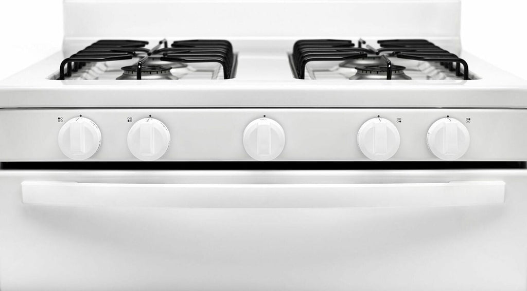 Amana AGR4230BAW 30-Zoll-Gasherd mit leicht zugänglicher Grilltür, Weiß
