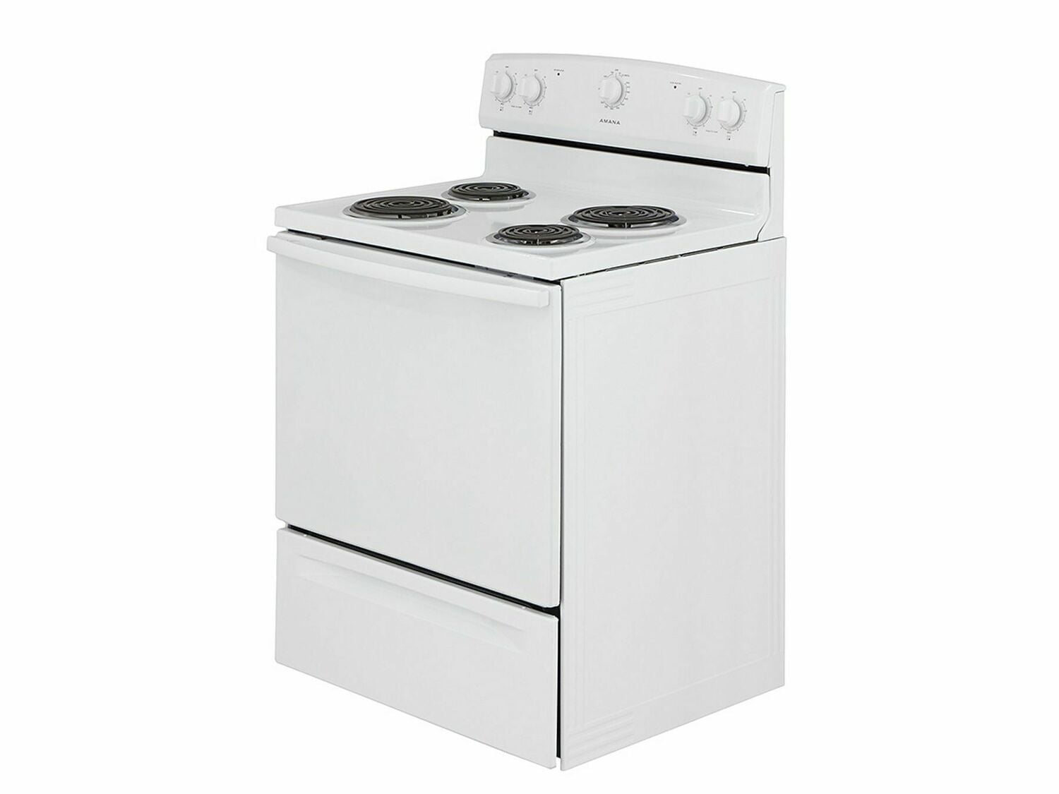 Amana ACR2303MFW 30-Zoll-Elektroherd mit Warmhaltefunktion, Weiß