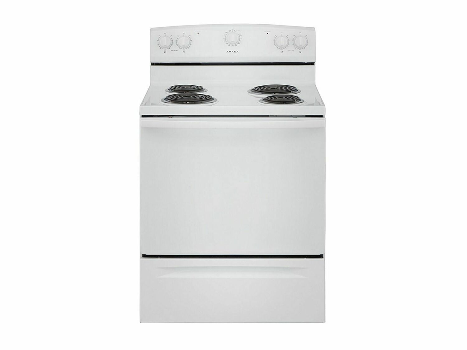 Amana ACR2303MFW 30-Zoll-Elektroherd mit Warmhaltefunktion, Weiß