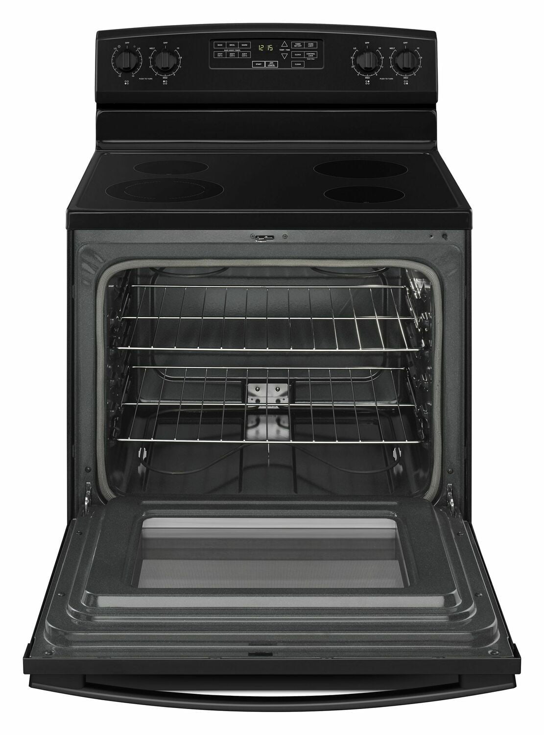 Amana AER6603SFB 30-Zoll-Elektroherd mit Selbstreinigungsoption – Schwarz