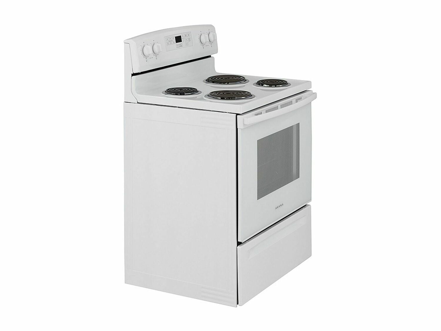 Amana ACR4503SFW 30-Zoll-Elektroherd mit Selbstreinigungsoption – Weiß