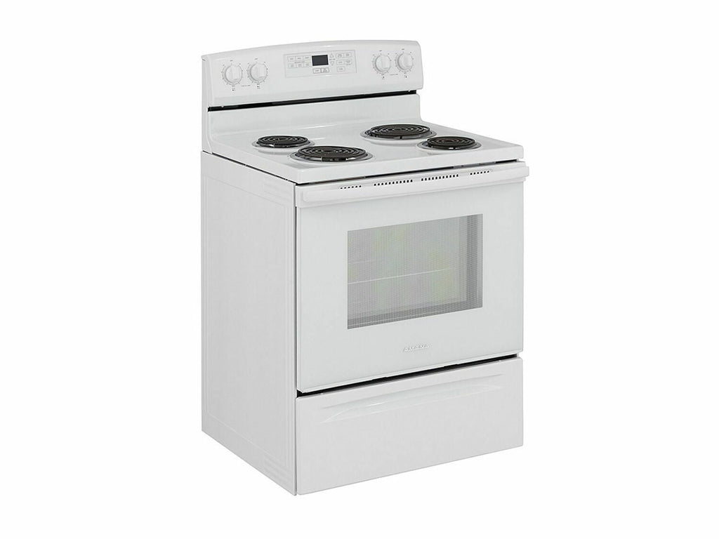 Amana ACR4503SFW 30-Zoll-Elektroherd mit Selbstreinigungsoption – Weiß