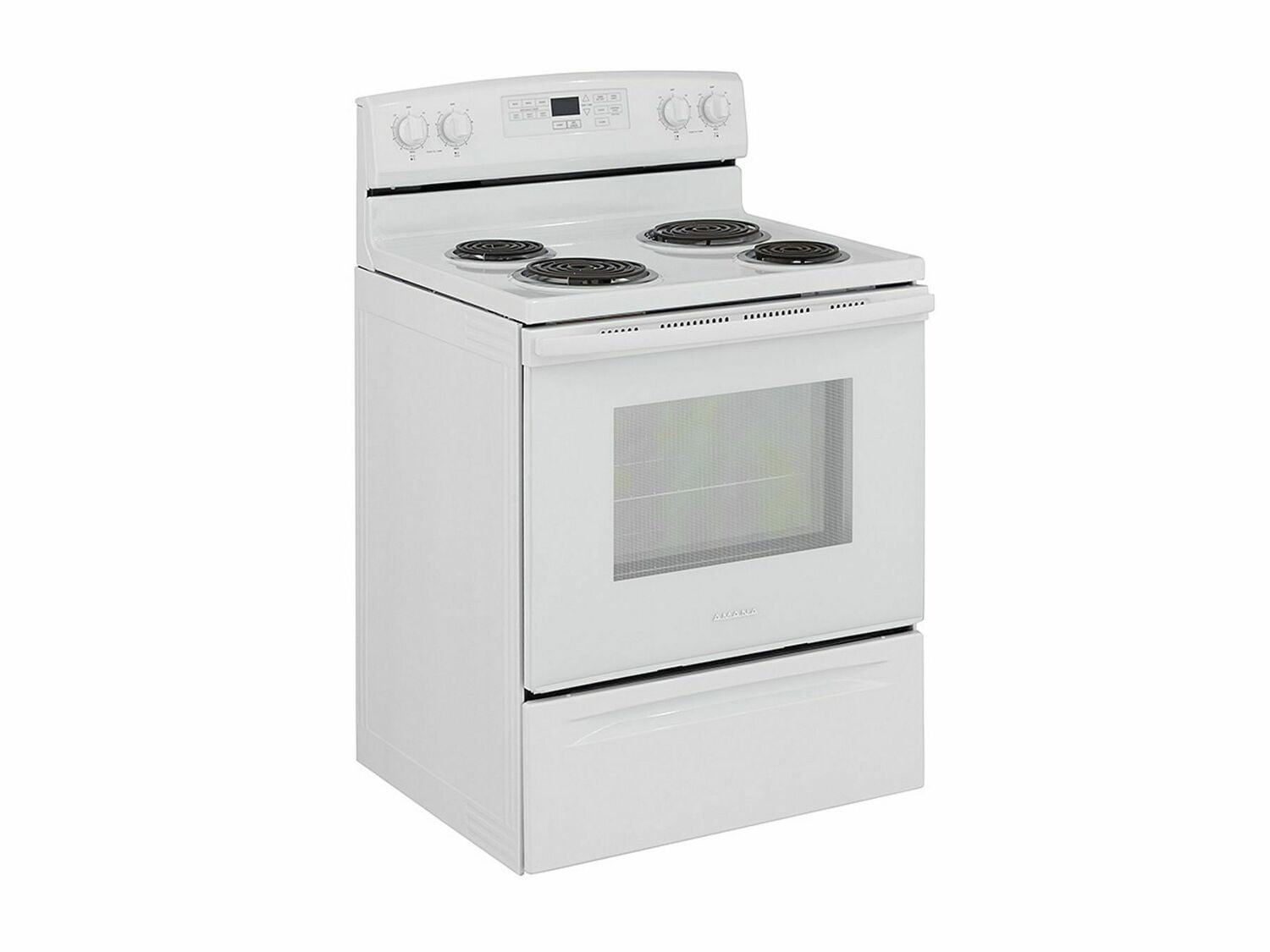 Amana ACR4503SFW 30-Zoll-Elektroherd mit Selbstreinigungsoption – Weiß
