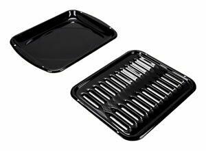 Amana 4396923 Premium Grillpfanne und Bratrost, Schwarz