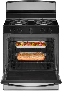 Amana AGR4203MNS Amana® 30-Zoll-Gasherd mit leicht zu reinigender Glastür