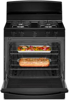Amana AGR4203MNB Amana® 30-Zoll-Gasherd mit leicht zu reinigender Glastür